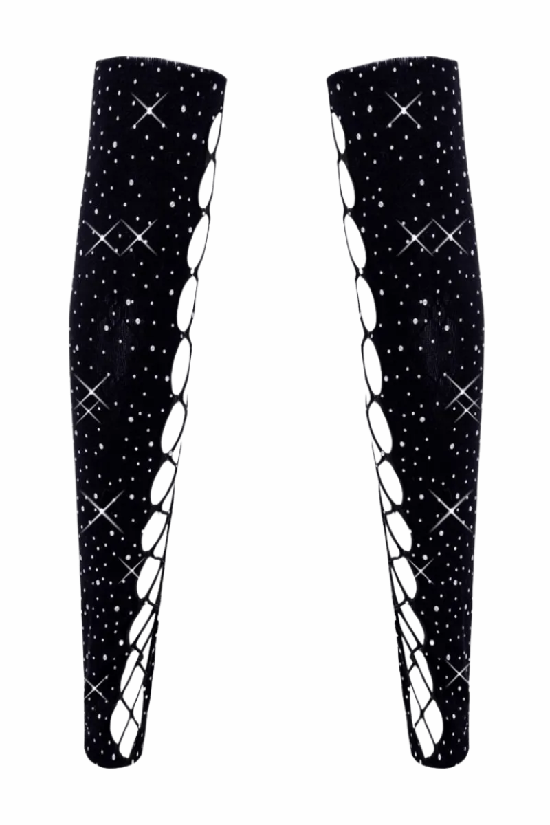 Cottelli Collection Bodystockings & Netz * Armstulpen Glitter