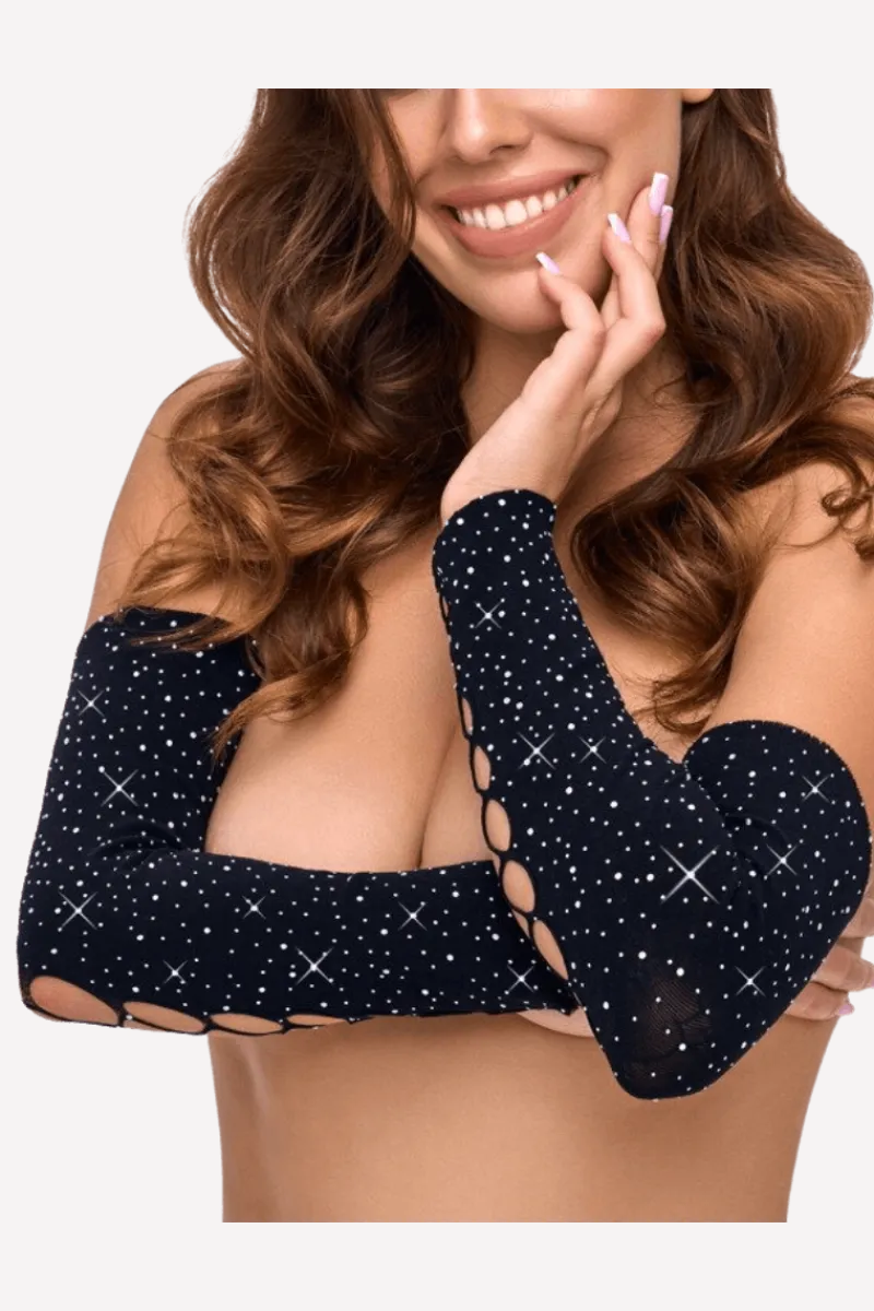 Cottelli Collection Bodystockings & Netz * Armstulpen Glitter