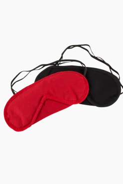 Cottelli Collection Soft Bdsm * Augenmasken-Set schwarz + rot