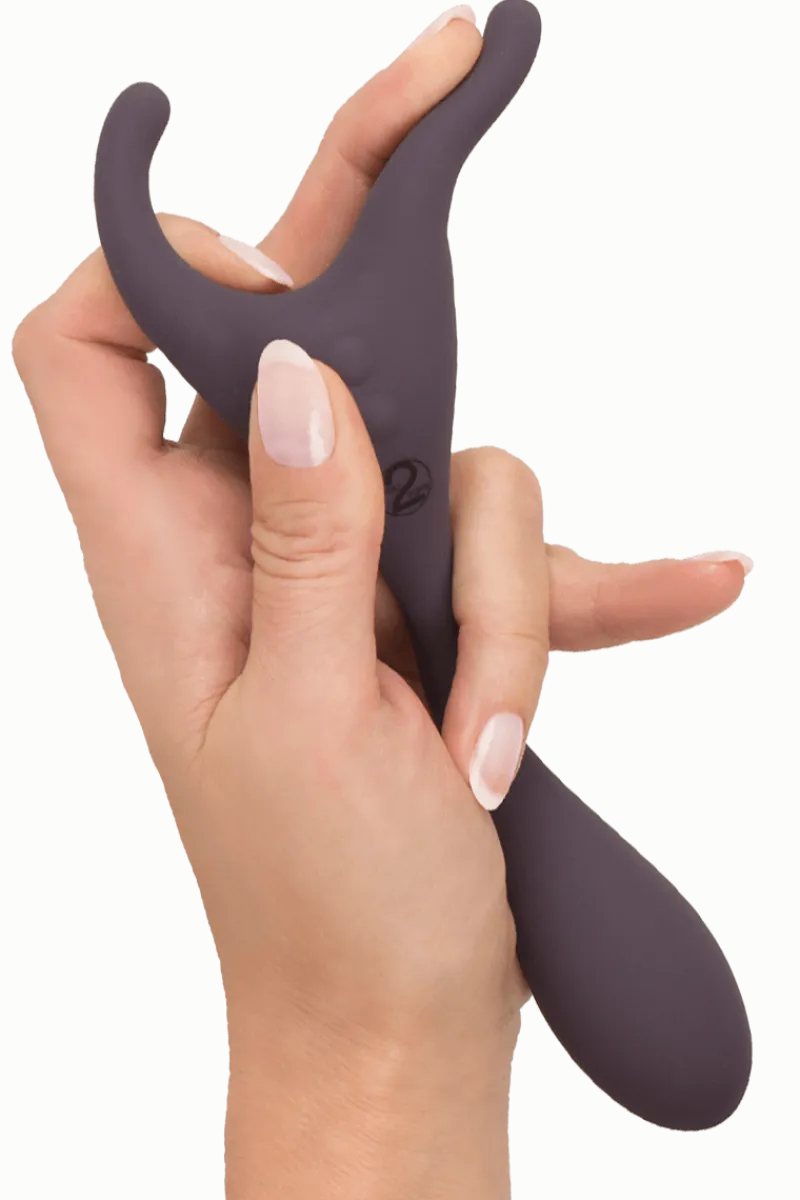 Couples Choice Paartoys * biegsamer Doppel-Vibrator - 18,5cm