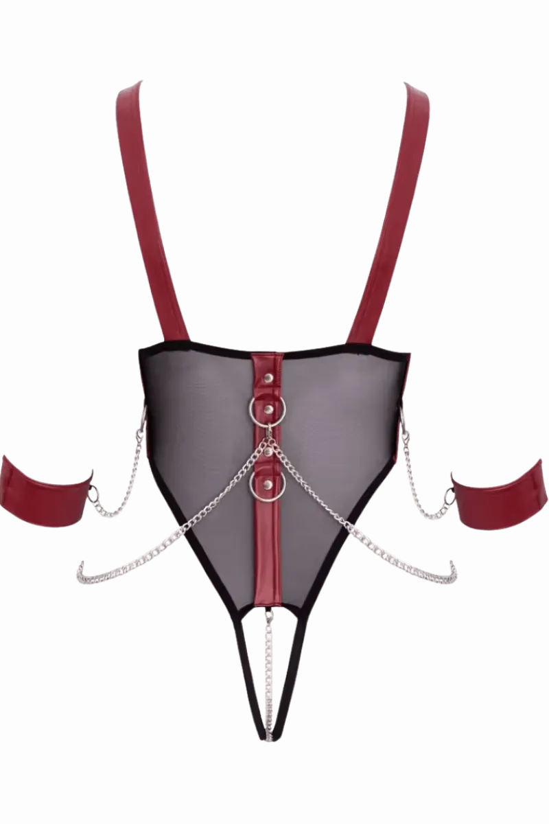 Cottelli Collection Bodys|Kinky * Bondage-Body ouvert