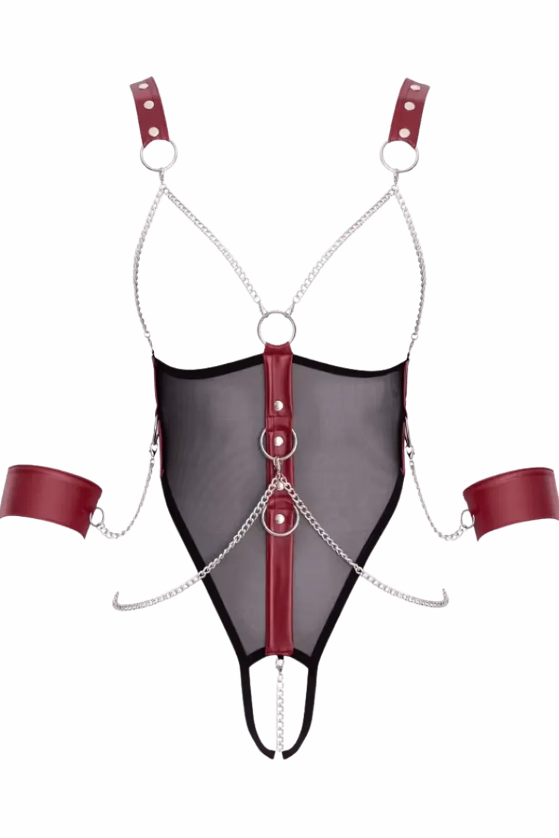 Cottelli Collection Bodys|Kinky * Bondage-Body ouvert