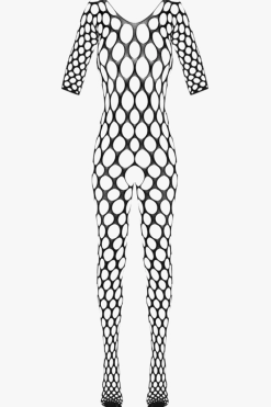 Fantasy by Cottelli Bodystockings & Netz * Catsuit ouvert Lochdesign