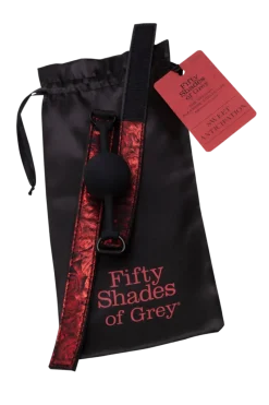 Fifty Shades of Grey Soft Bdsm * - Knebel schwarz rot