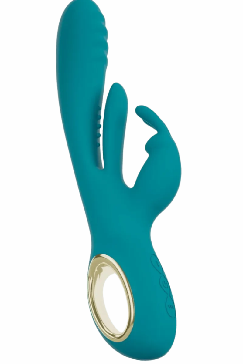 Sweet Smile Vibratoren * G-Punkt Rabbitvibrator mit Stoßfunktion - Ø 3,5 cm | 25 cm
