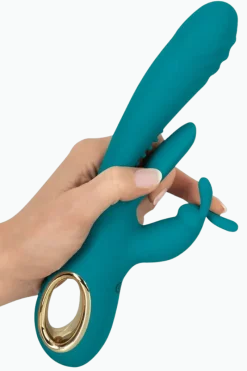 Sweet Smile Vibratoren * G-Punkt Rabbitvibrator mit Stoßfunktion - Ø 3,5 cm | 25 cm