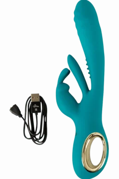 Sweet Smile Vibratoren * G-Punkt Rabbitvibrator mit Stoßfunktion - Ø 3,5 cm | 25 cm