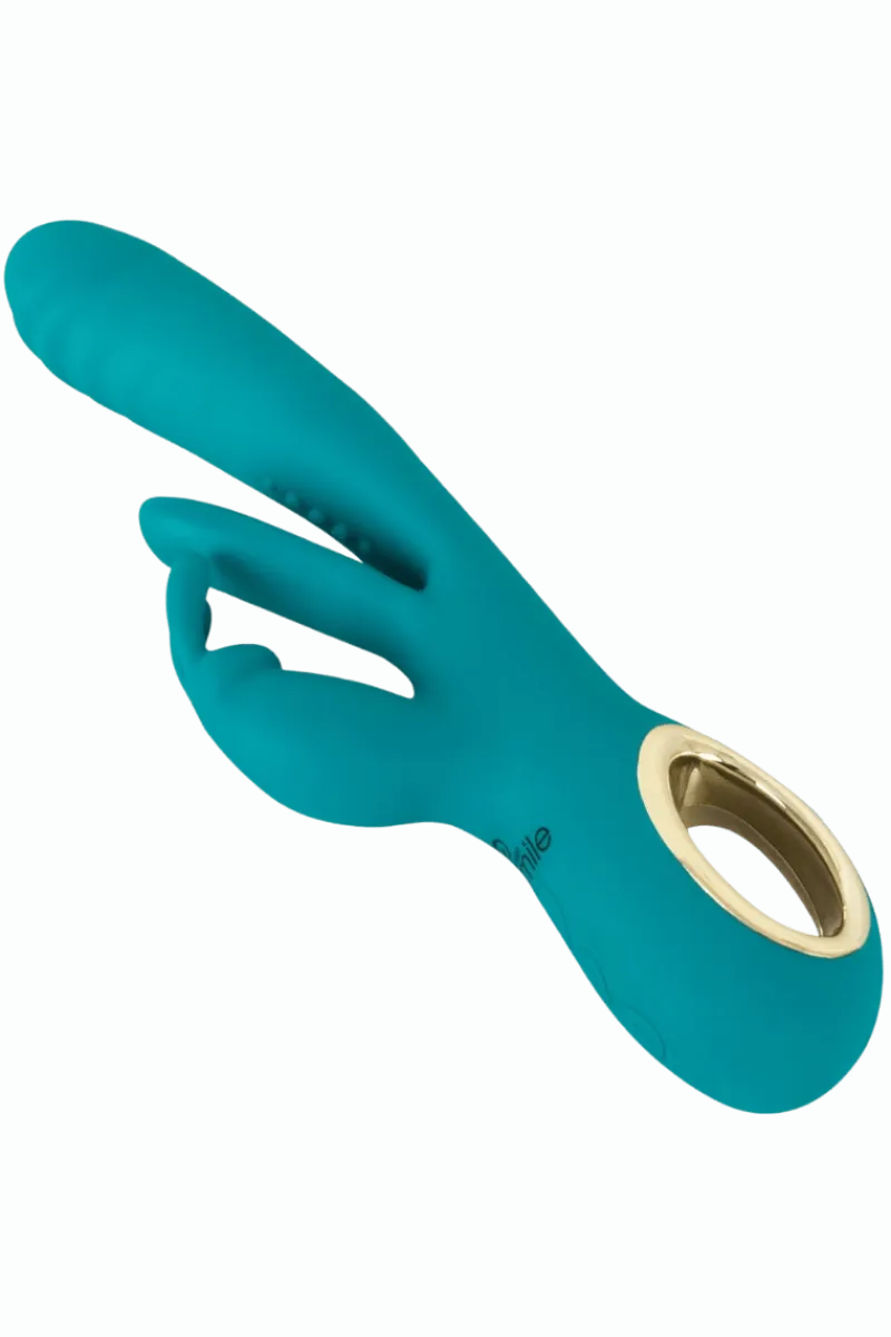 Sweet Smile Vibratoren * G-Punkt Rabbitvibrator mit Stoßfunktion - Ø 3,5 cm | 25 cm