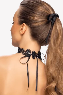 Cottelli Collection Körperschmuck * Halsband mit Perlen und Glitzersteinen