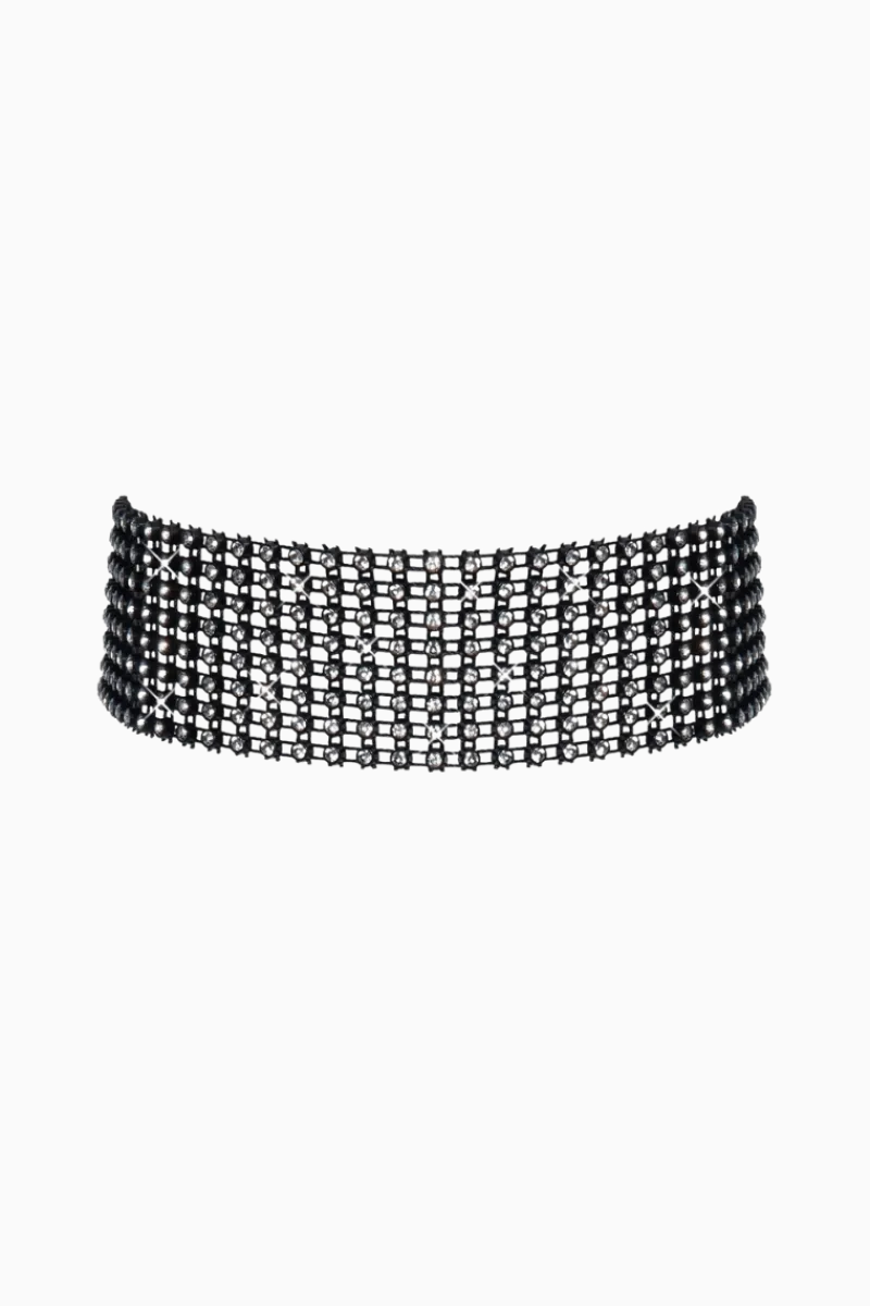 Cottelli Collection Körperschmuck * Halsband mit Strasssteinen