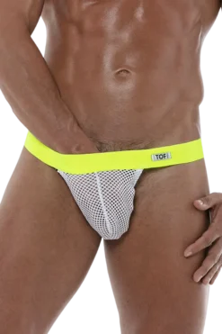 TOF PARIS Slips, Strings & Co * Herren tringe Tanga weiß geb