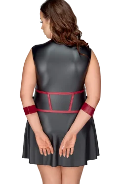 Cottelli Collection Plus Size Sexy Kleider * Kleid mit Fesseln und Augenbinde Plus Size