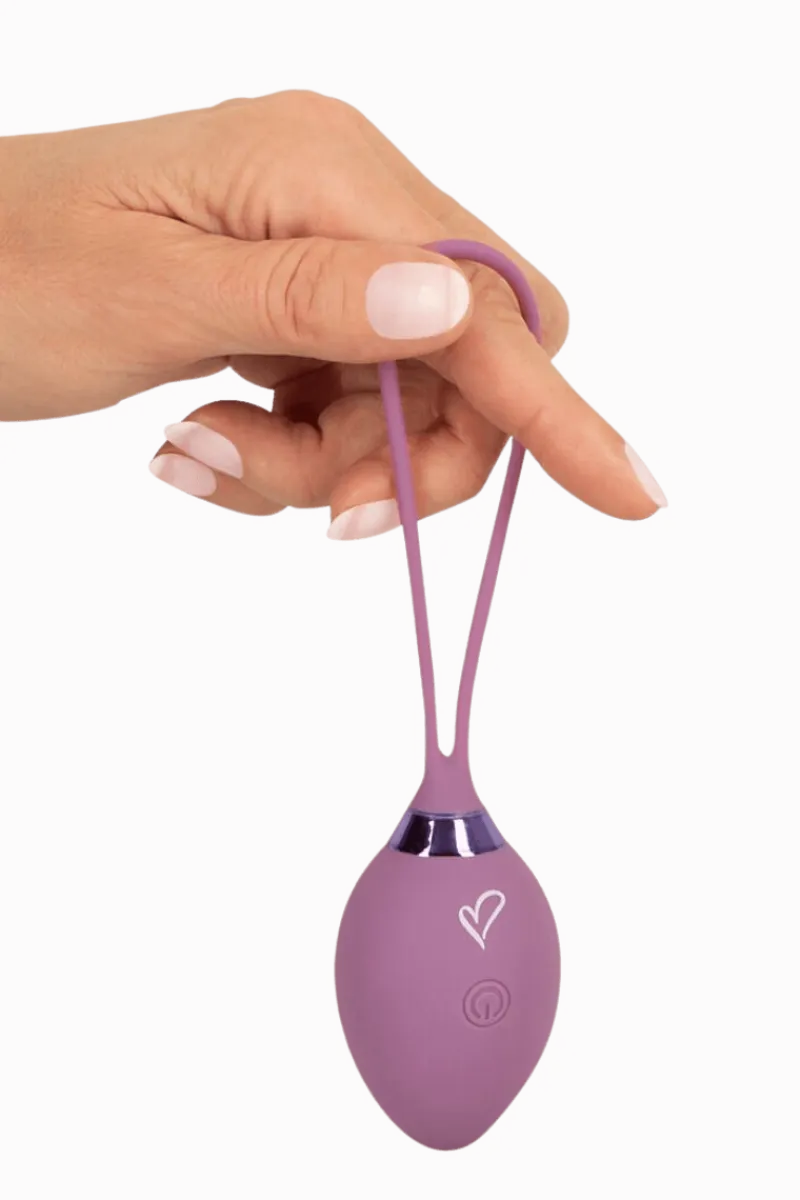 Beau Coeur Vibroeier|Liebeskugeln & Vibroeier * leise Vibro-Liebeskugel mit Fernbedienung in lila - 41g