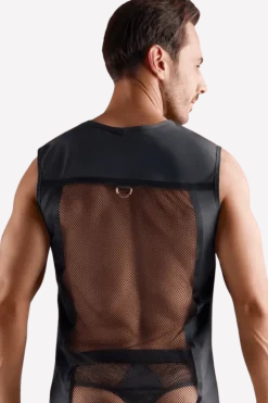SVEN JOY MENT Männer Outfits * attook Netzhirt it Ringen