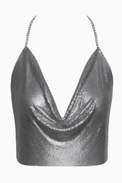 Cottelli Collection Körperschmuck * Neckholder Top silber