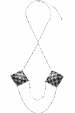 Cottelli Collection Nipple Pasties * Nipple-Pasties silber Neckholder