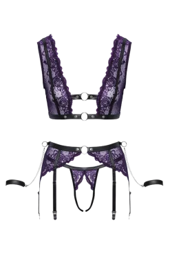 Cottelli Collection Reizwäsche Sets * Ouvert Bondage-et chwarz ia