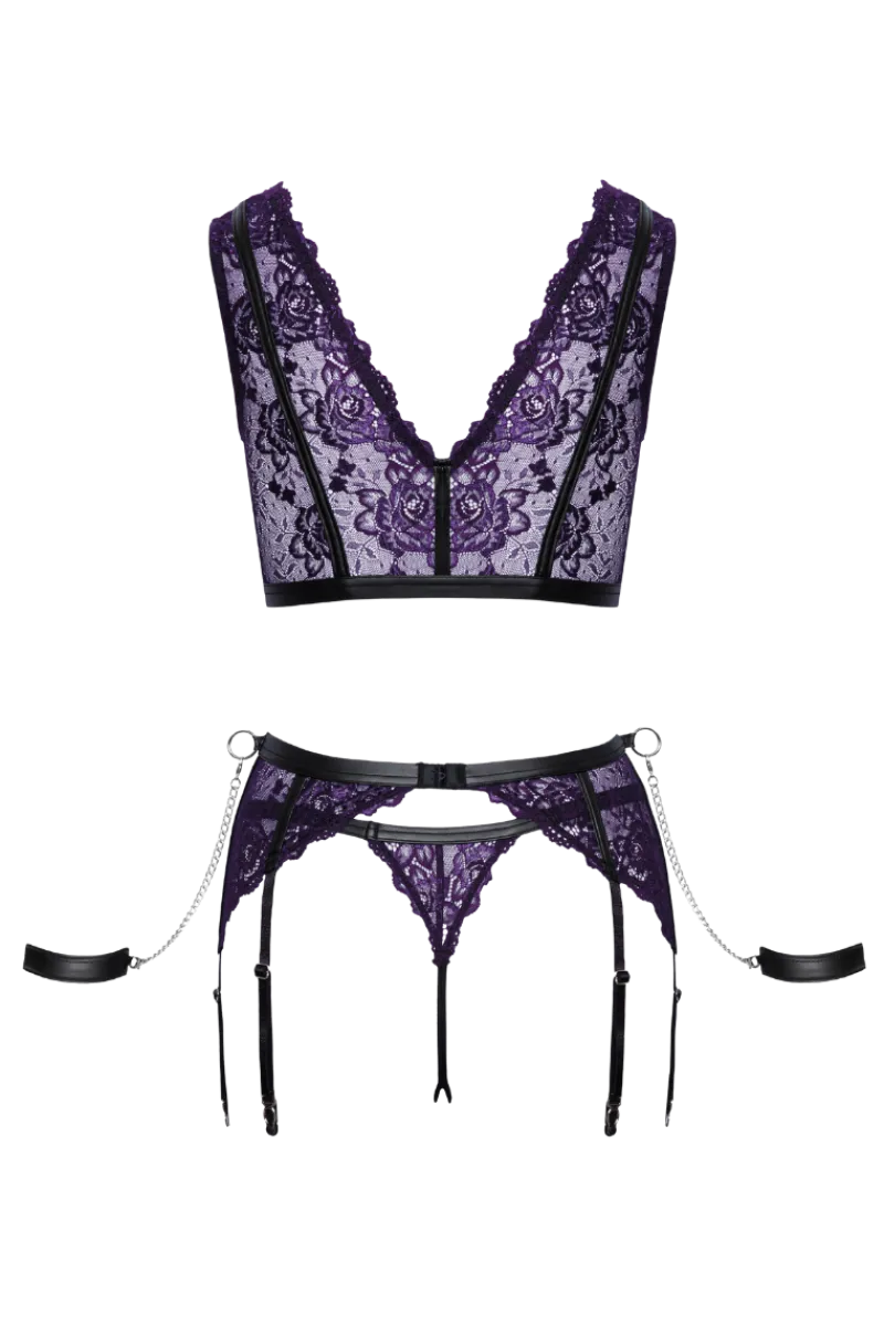 Cottelli Collection Reizwäsche Sets * Ouvert Bondage-et chwarz ia