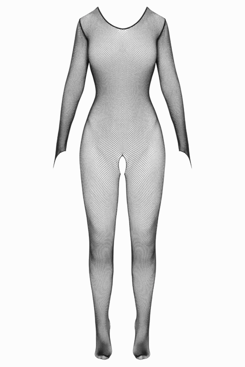 Fantasy by Cottelli Bodystockings & Netz * Ouvert Catsuit langarm