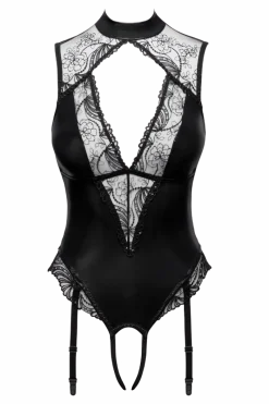 Cottelli Collection Bodys * Ouvert trap-Body chwarz