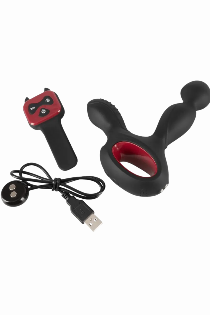 Rebel Prostata Vibrator|Analplugs & Ketten * Prostatavibrator mit Wärmefunktion - Ø 3,3 cm | 14,5 cm