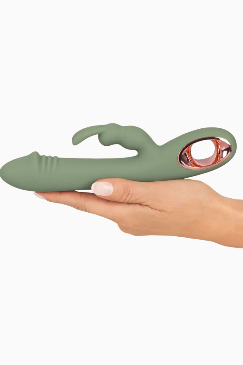 You2Toys Vibratoren * Rabbit Vibrator olive - 21,4 cm | 3,6 cm