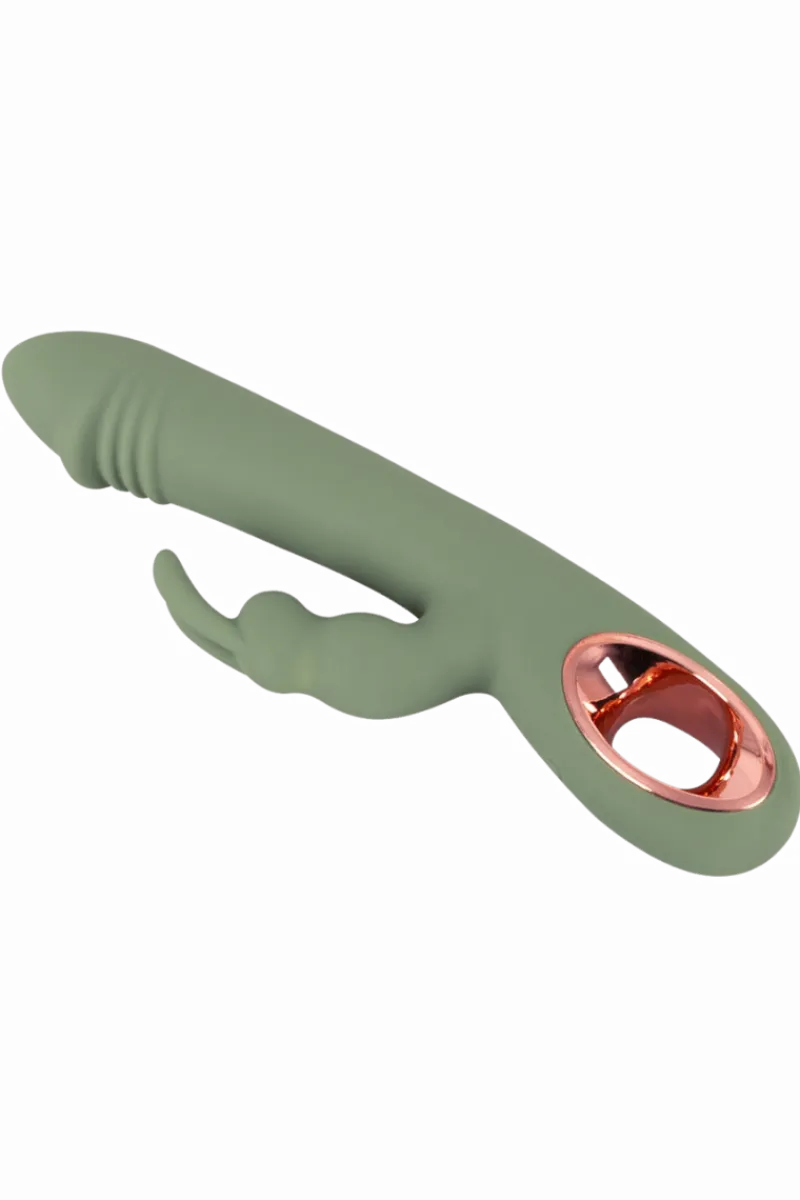 You2Toys Vibratoren * Rabbit Vibrator olive - 21,4 cm | 3,6 cm