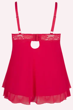 Cottelli Collection Plus Size Negligee & Babydoll * Rotes Babydoll Plus Size