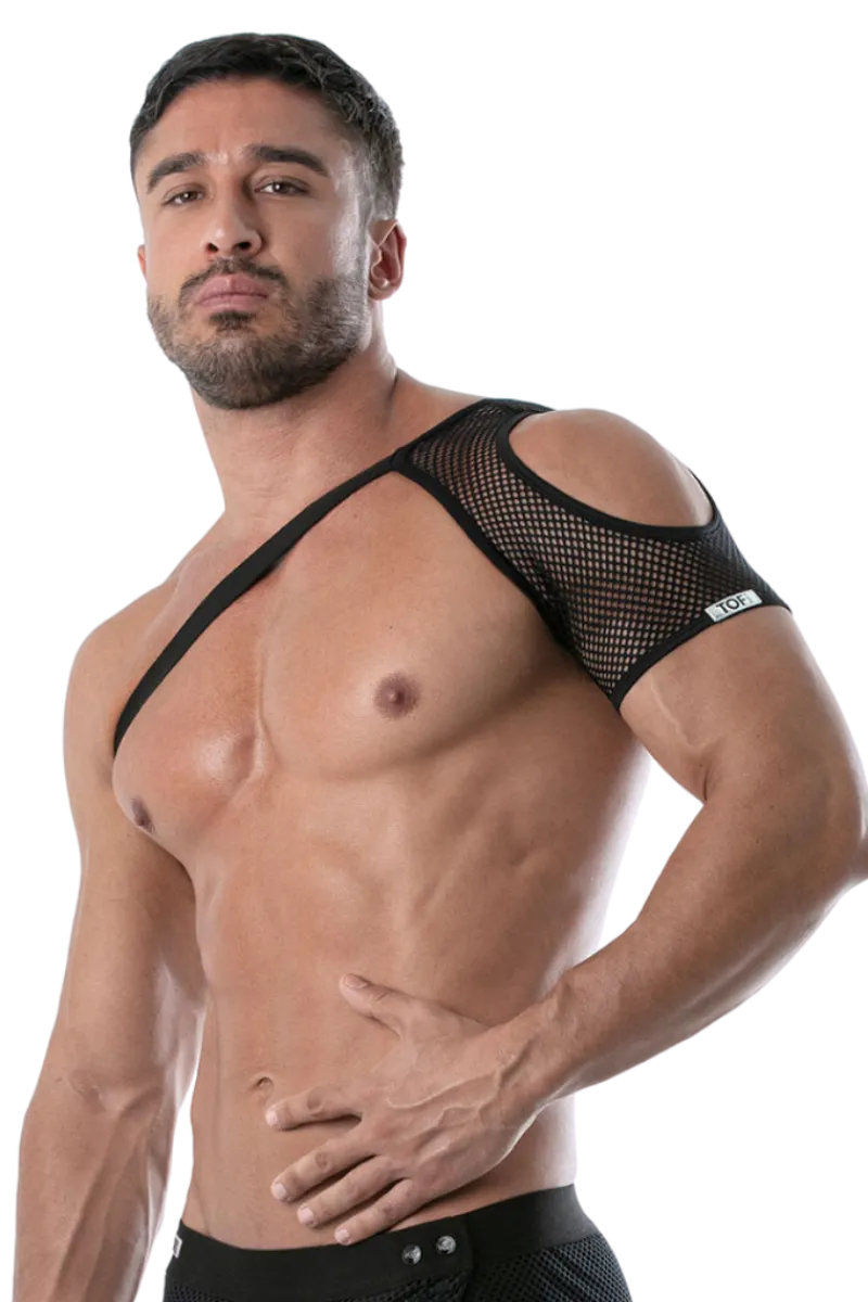 TOF PARIS Harness * Schulter Harness mit Netz schwarz