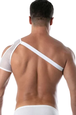 TOF PARIS Harness * Schulter Harness mit Netz weiß