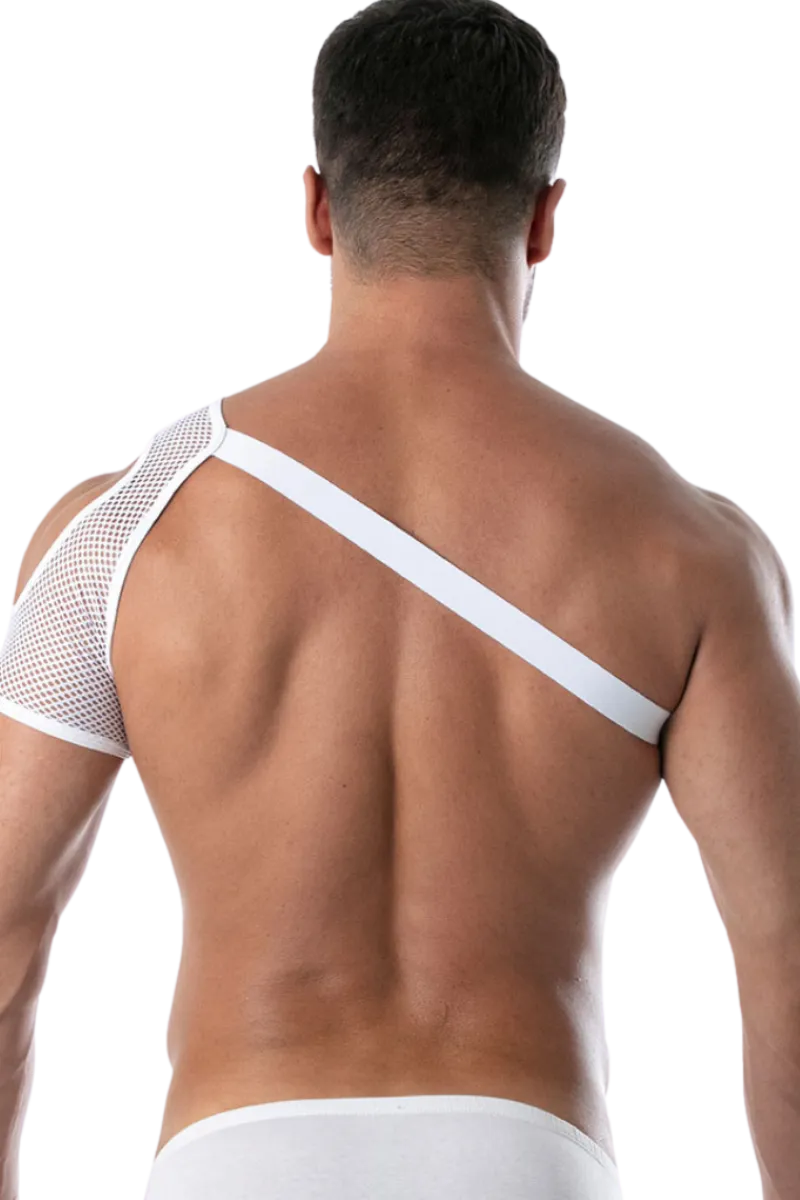 TOF PARIS Harness * Schulter Harness mit Netz weiß