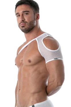 TOF PARIS Harness * Schulter Harness mit Netz weiß