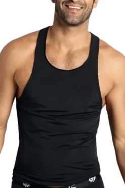 Anais for Men Männer Outfits * chwarze Herren Tanktop