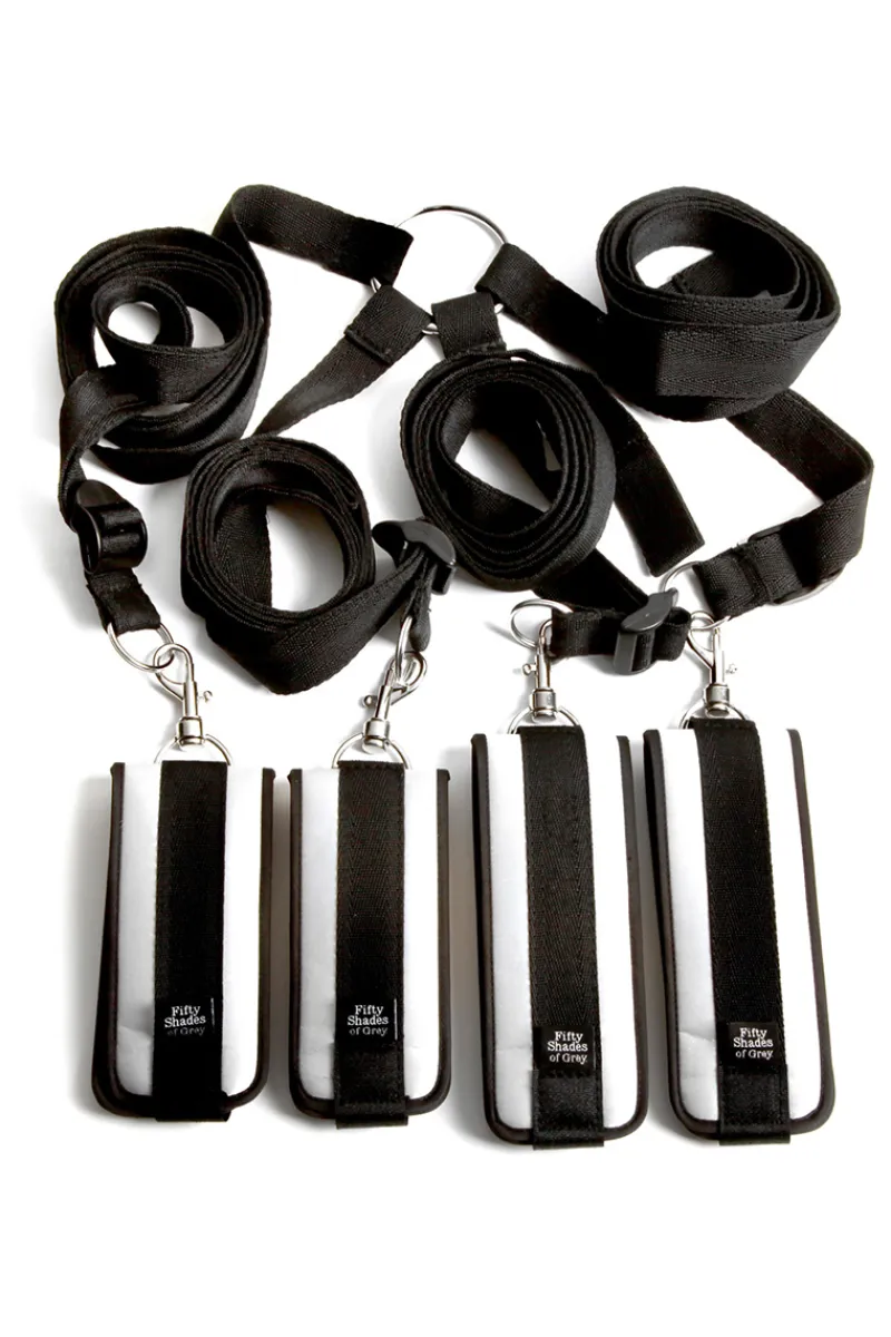 Fifty Shades of Grey Soft Bdsm * Shades of Grey - 6tlg. Bettfessel-Set
