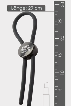 Fifty Shades of Grey Penisringe * Shades of Grey - Verstellbare Penisschlaufe - 29cm