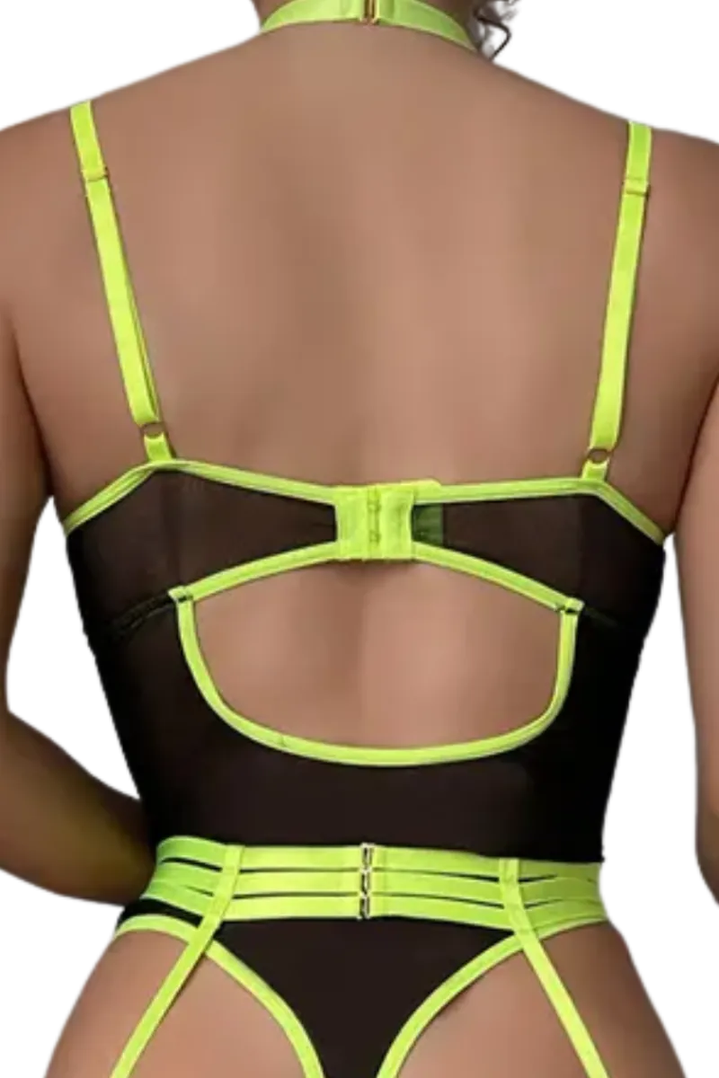 Liebeslust Neon Dessous|Bodys * trapbody chwarz neon