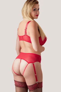 Cottelli Collection Plus Size Reizwäsche Sets * Straps-Set rot Plus Size