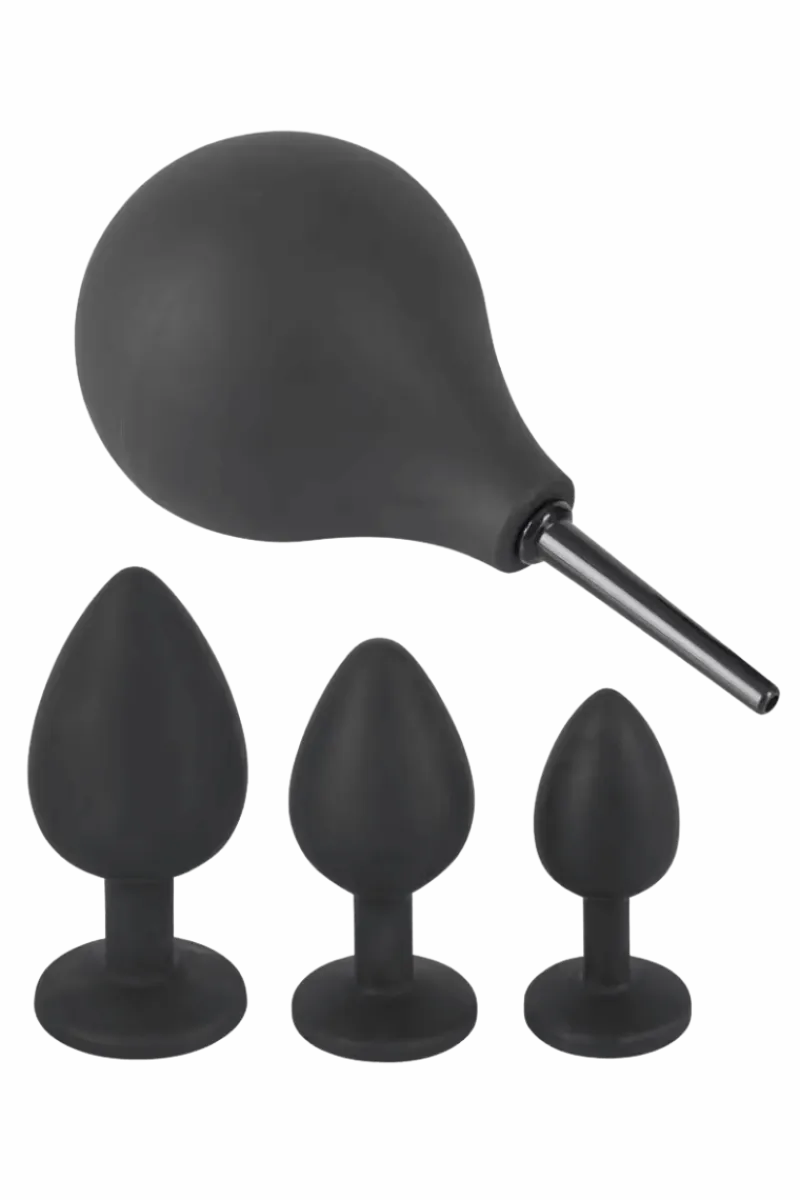 Black Velvets Analtoys|Analplugs & Ketten * 4tlg. Anal-Set