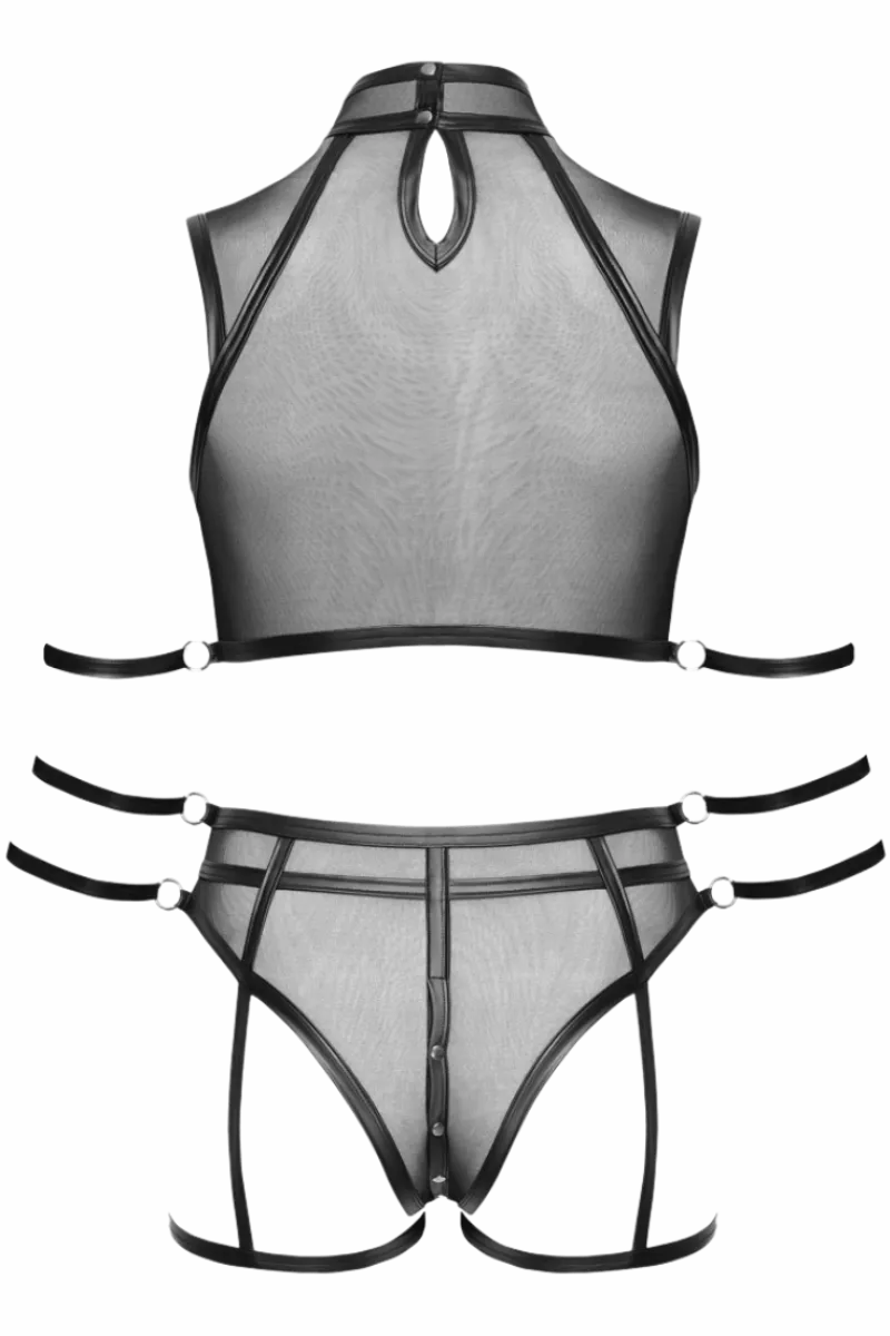 Cottelli Collection Plus Size Reizwäsche Sets|Kinky * 2tlg. Bondage Set Plus Size