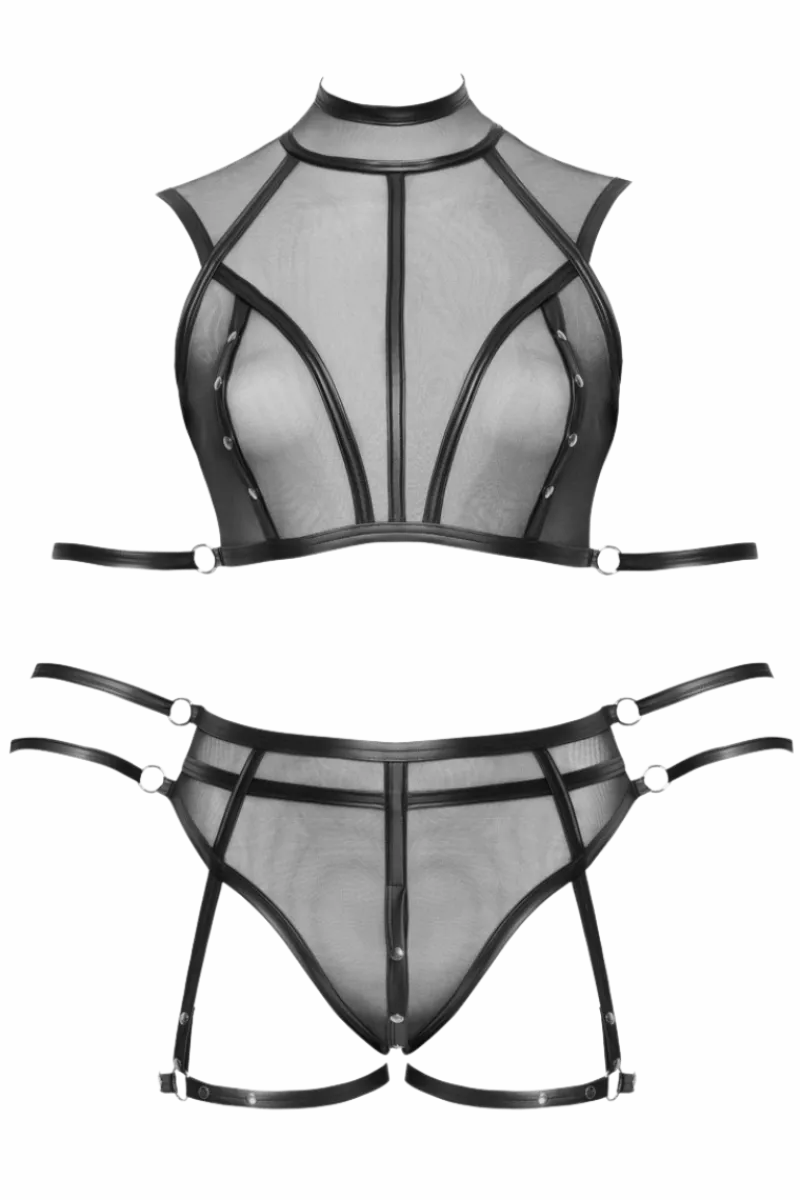 Cottelli Collection Plus Size Reizwäsche Sets|Kinky * 2tlg. Bondage Set Plus Size