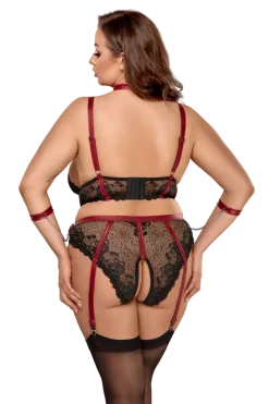 Cottelli Collection Plus Size Reizwäsche Sets * 3tlg. Bondage-Set Plus Size