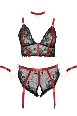 Cottelli Collection Plus Size Reizwäsche Sets * 3tlg. Bondage-Set Plus Size