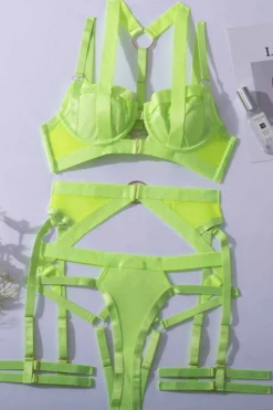 Liebeslust Reizwäsche Sets|Neon Dessous * 4tg. Deou et in neongeb