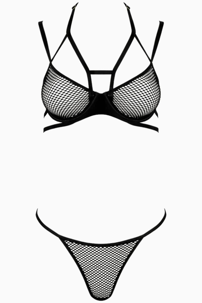 KOTEK Reizwäsche Sets * 2tlg. Dessous-Set in Netzoptik