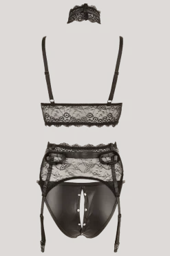 Cottelli Collection Reizwäsche Sets|Kinky * 3tg. Deou et it Wetook und Nieten