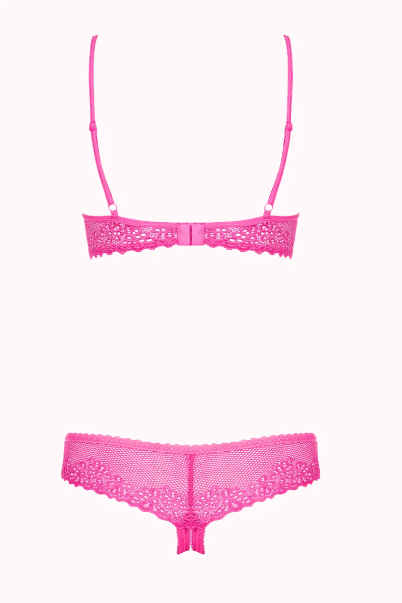 Obsessive Reizwäsche Sets * 2tlg. Dessous Set pink ouvert