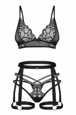 Obsessive Reizwäsche Sets * 3tlg. Dessous-Set transparent
