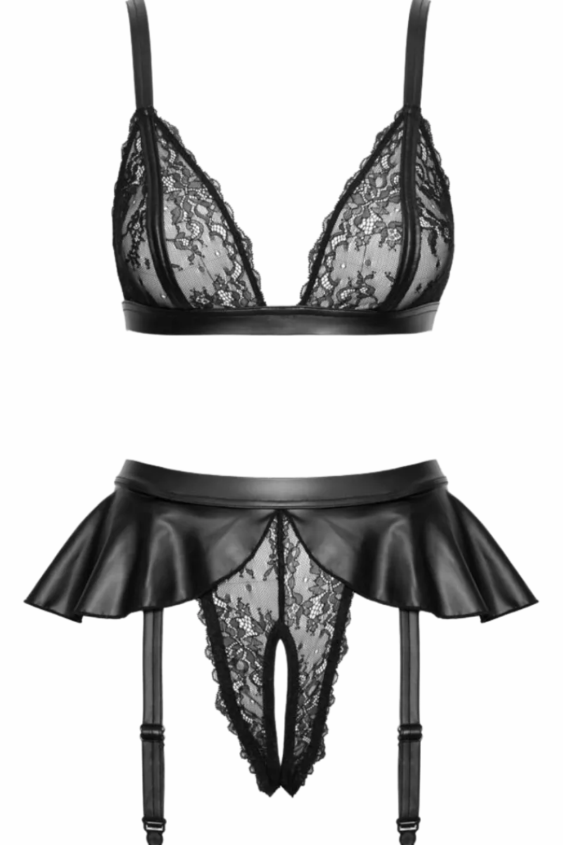 Cottelli Collection Reizwäsche Sets * 2tg. ingerie et chwarz ouvert