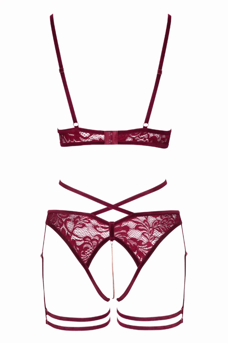 Abierta Fina Reizwäsche Sets * 2tg. Ouvert-et rot