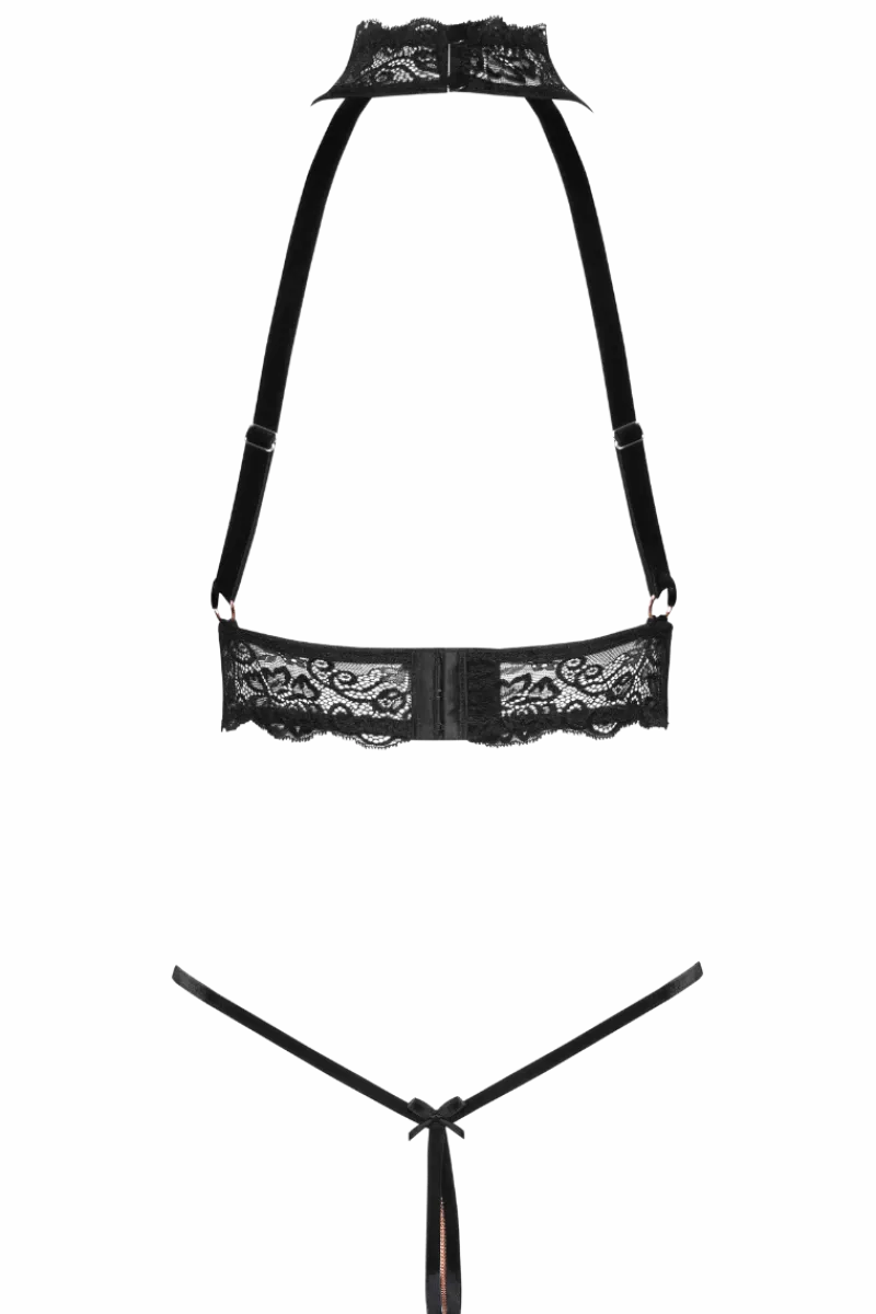 Abierta Fina Reizwäsche Sets * 2tg. Ouvert-et chwarz